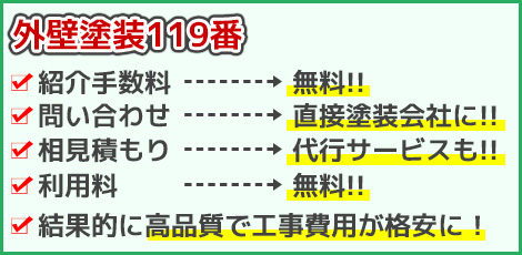外壁塗装119番の特徴